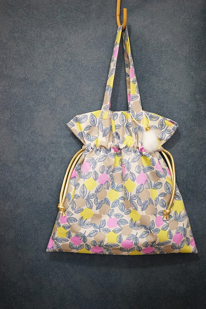 Drawstring Bag with Lining Pattern and Sewing Instructions