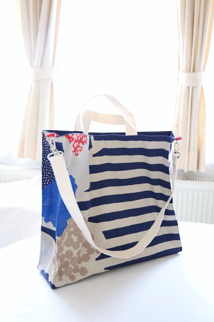 Convenient Shopping Bag with Shoulder Strap Pattern and Sewing Instructions
