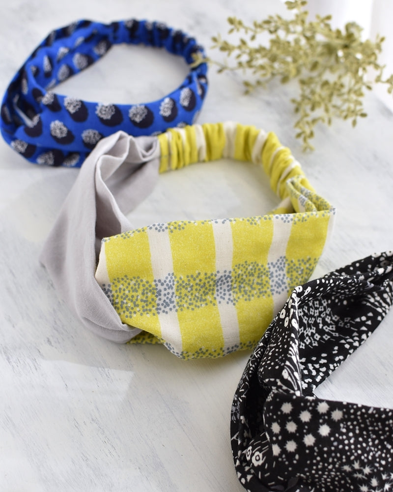 Crossed Top Hair Band Pattern – Sewing Instructions – Kokka Fabrics