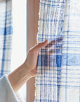 Yarn Dyed Linen Cotton Blend Banshu-ori Check Fabric