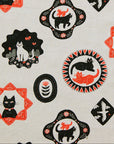 Sanae Sugimoto Cat Days Cotton Linen Sheeting EGX-9230-1