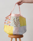 Patchwork Tote Bag Digital PDF Pattern & Illustrated Sewing Instructions