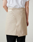 +HAyU Cotton Linen Short Apron