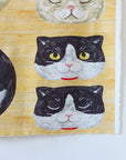 Home Deco Round Cat Friends Sheeting YGA-76050-1