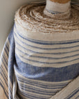 Yarn Dyed Linen Cotton Blend Banshu-ori Stripe Fabric