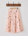 +HAyU Doves Embroidered Cotton Double Gauze - Pink