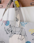 +HAyU African Animals Cotton Linen Canvas