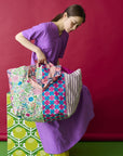 echino And Cotton Linen Canvas - Blue EKX-98090-92