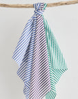 Marine Stripe Textured Cotton Lawn