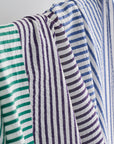 Marine Stripe Textured Cotton Lawn