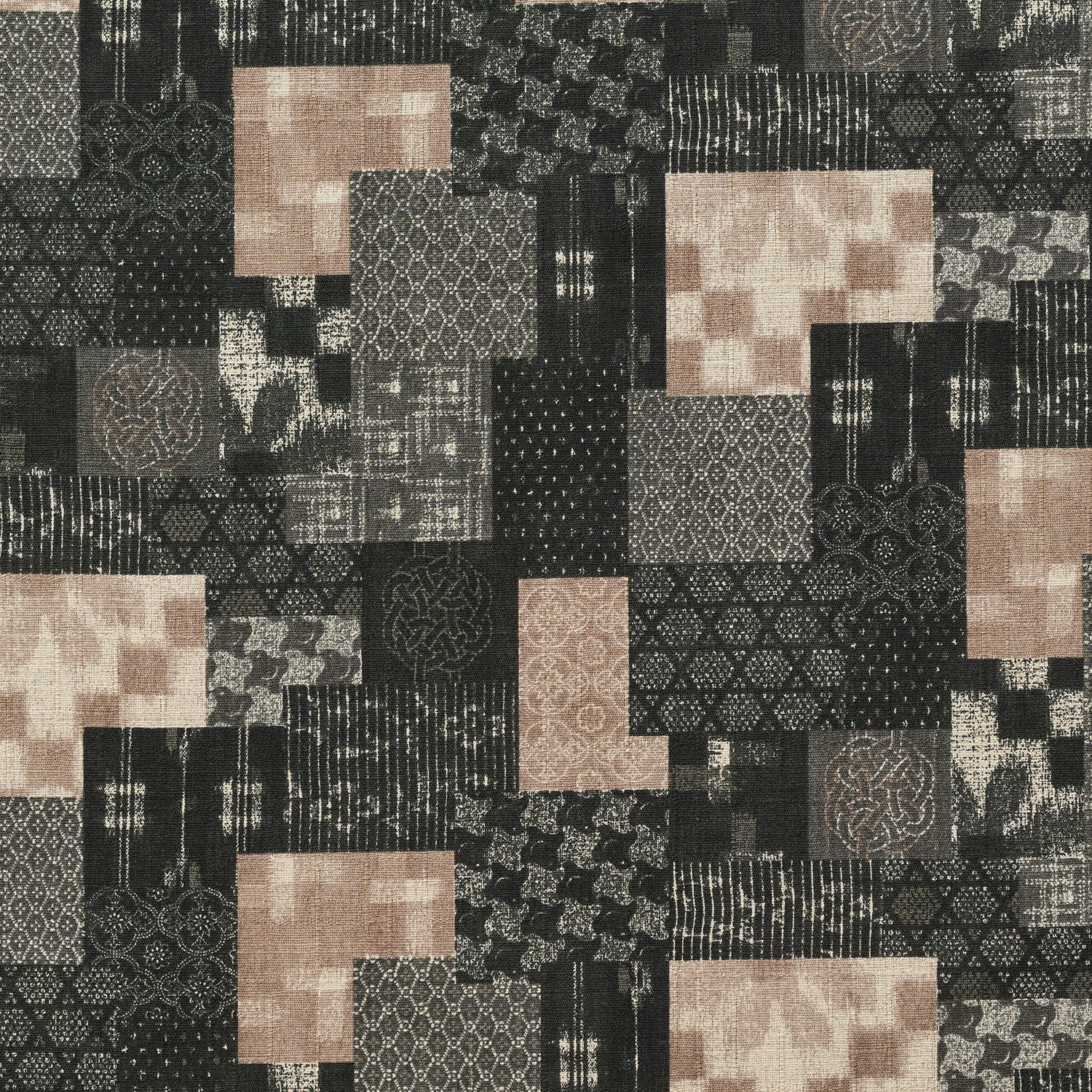 5幅弱 柔らかい薄手絣の襤褸　boro japan vintage ボロ Boro Japan Patchwork Cotton Dobby | Kokka Fabrics
