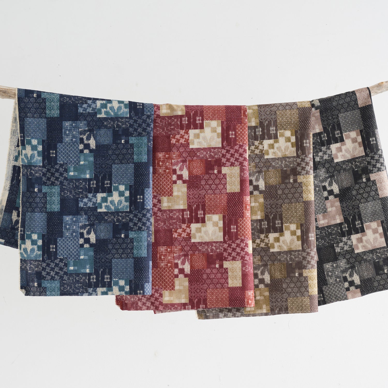 Boro Japan Patchwork Cotton Dobby | Kokka Fabrics