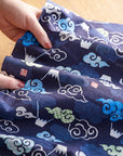 Mt Fuji and Clouds Cotton Dobby Cloth YGA-89040-2