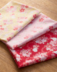 Cherry Blossom and Rabbit Cotton Dobby Cloth YGA-89040-1
