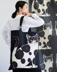 echino Nekonoe TWO CAT Cotton Linen Canvas Panel Fabric EYX-91100-100