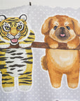 Home Deco Swinging Friends Panel Fabric YGA-91080-1