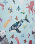 Kari Ishikawa Cotton Sheeting - In the Sea