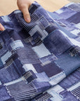 Sashiko Patchwork Print Cotton Twill YGA-89020-1
