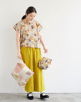 Pathway by Bookhou - Stones Cotton Linen Sheeting - Blue