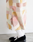 Pathway by Bookhou - Shapes Cotton Linen Sheeting - Pink Beige