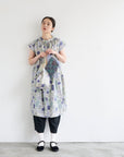 Pathway by Bookhou - Stones Cotton Linen Sheeting - Blue