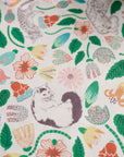 365 Cat Art Cat Garden Cotton Sheeting