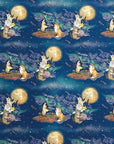 365 Cat Art Moonlight Cat Cotton Sheeting