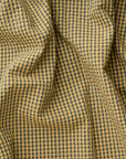 Yarn Dyed Gingham Seersucker Organic Cotton Fabric - Yellow TS-2039-1