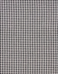 Yarn Dyed Gingham Seersucker Organic Cotton Fabric - Black TS-2039-1