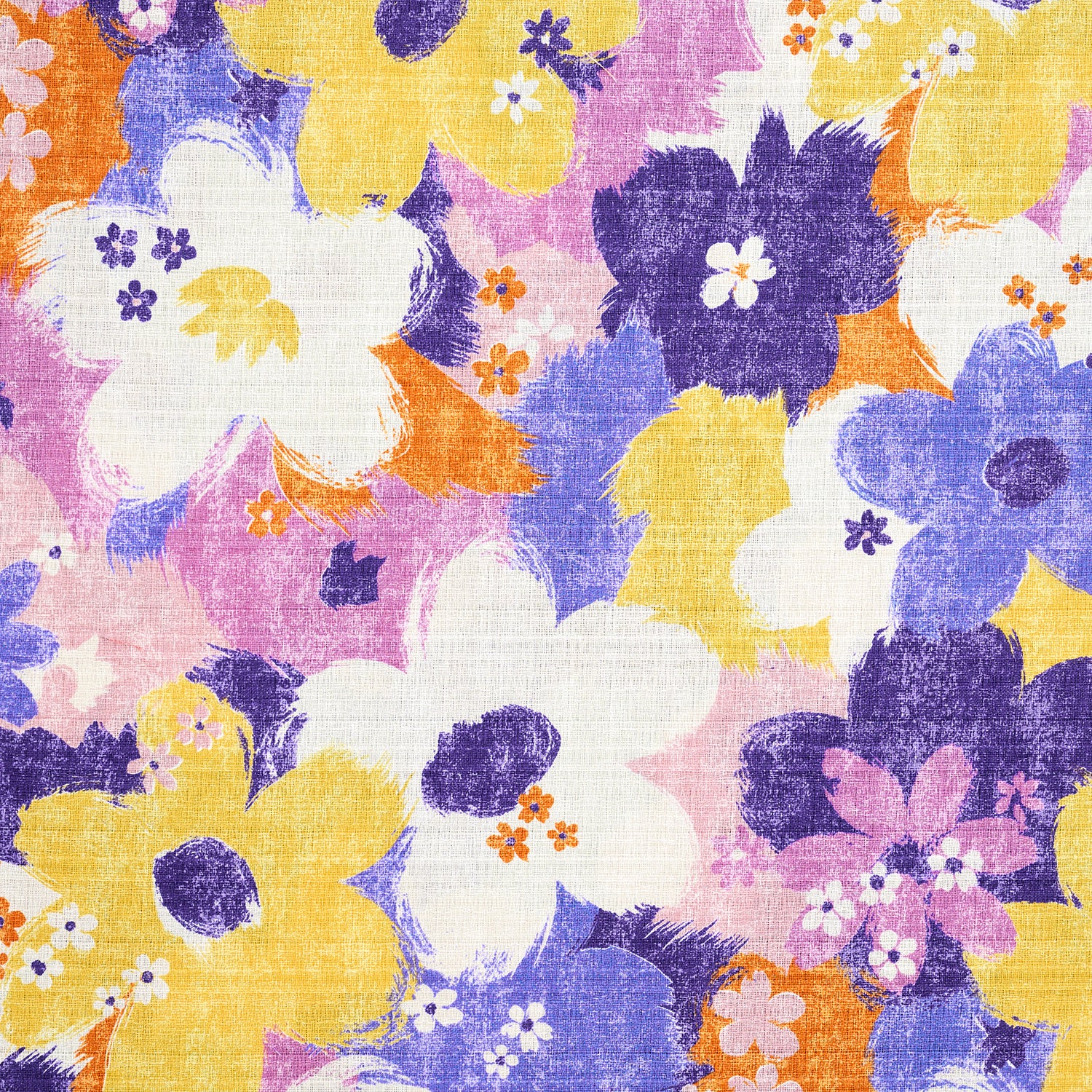 Sopo Retro Vintage Floral Cotton Vanillan Dobby | Kokka Fabrics