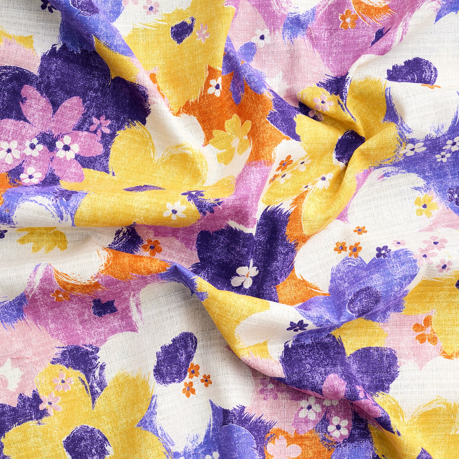 Sopo Retro Vintage Floral Cotton Vanillan Dobby | Kokka Fabrics
