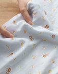 Monkey & Banana Cotton Double Gauze - Sax Blue