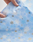 Snowflake Cotton Shirting - Light Blue