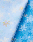 Snowflake Cotton Shirting - Light Blue