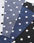 8mm Dot Cotton Lawn - Navy