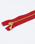 YKK Gold Ball Chain Zippers 15CM
