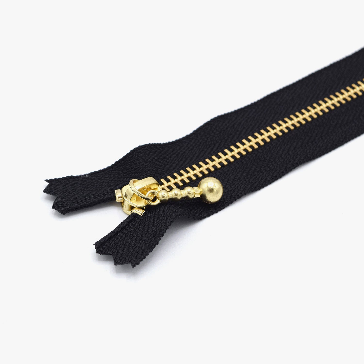 YKK Gold Ball Chain Zippers 15CM | Kokka Fabrics