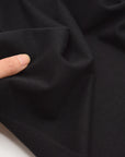 Solid Cotton Jersey Knit - Black