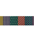 echino Geometric Panels Canvas - Red
