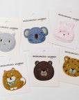 Mokomoko Animals Sticker Patch