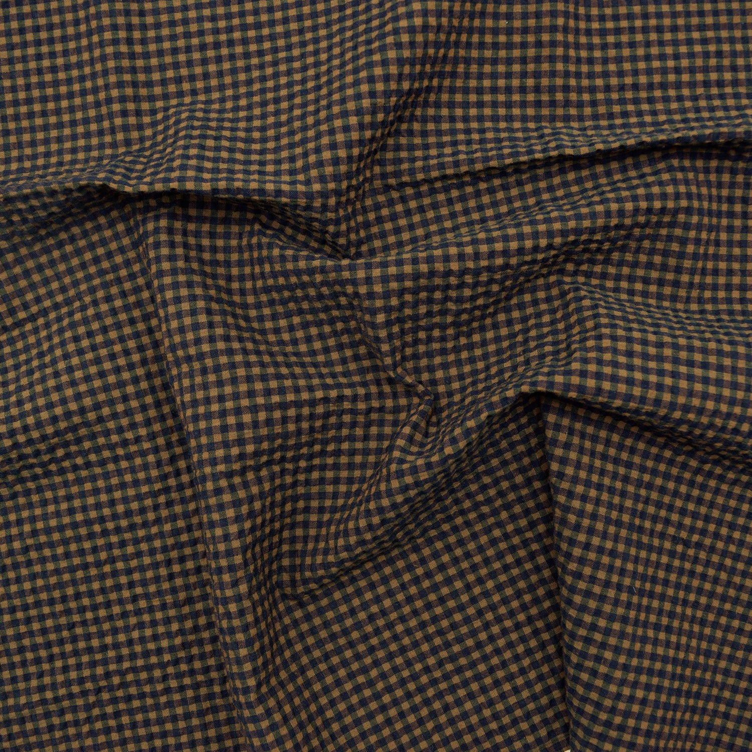 Yarn Dyed Gingham Seersucker Organic Cotton Fabric | Kokka Fabrics