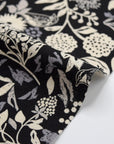 echino Murmur Cotton Linen Sheeting - Black EKX-98130-31