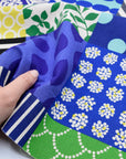 echino Piece Cotton Linen Canvas - Blue EKX-98160-62