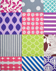 echino Piece Cotton Linen Canvas - Purple EKX-98160-62
