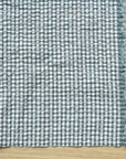 Yarn Dyed Gingham Seersucker Organic Cotton Fabric