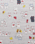 Funny Japan Lucky Cats Dobby Cloth YKA-31060-1