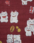 Funny Japan Lucky Cats Dobby Cloth YKA-31060-1