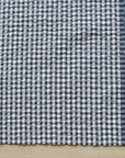 Yarn Dyed Gingham Seersucker Organic Cotton Fabric