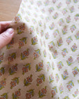 Flownny Sarasa Block Print-insipred Flowers Sheeting