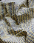 Yarn Dyed Gingham Seersucker Organic Cotton Fabric